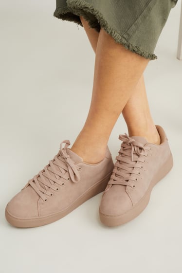 Femmes - Baskets - synthétique - beige clair