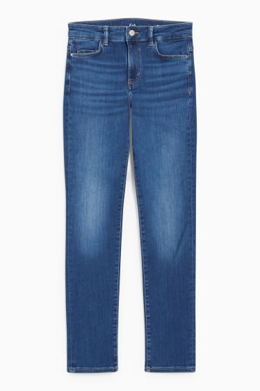 Dames - Slim jeans - mid waist - LYCRA® - jeansblauw