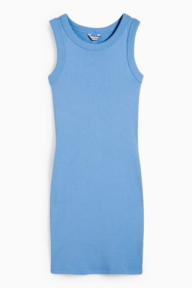 Kobiety - CLOCKHOUSE - sukienka podkreślająca figurę - niebieski