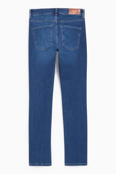 Women - Slim jeans - mid-rise waist - LYCRA® - blue denim