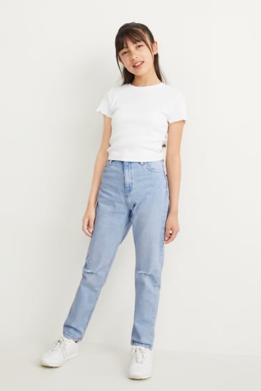 Kinder - Relaxed Jeans - helljeansblau