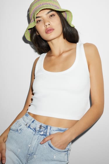 Dona - CLOCKHOUSE - top crop - blanc