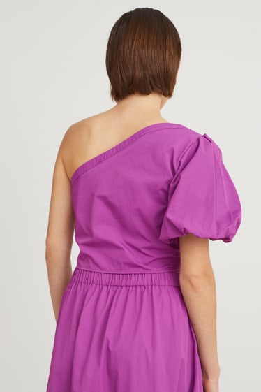 Women - Cropped blouse - purple