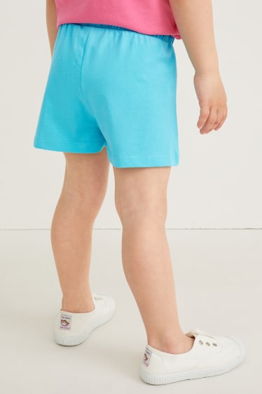 Kinderen - Set van 3 - shorts - lichtblauw