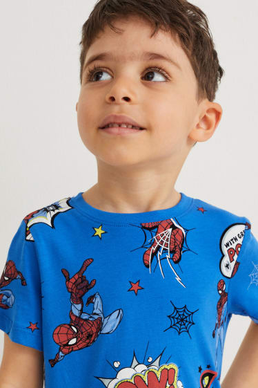 Copii - Omul-Păianjen - tricou cu mânecă scurtă - albastru închis