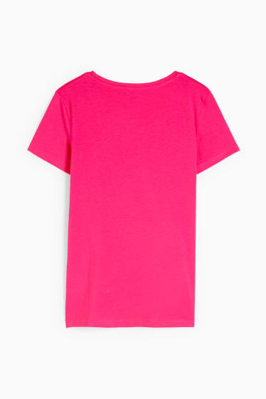 Kobiety - T-shirt basic - różowy