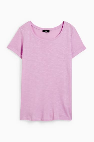 Femei - Tricou basic - violet deschis