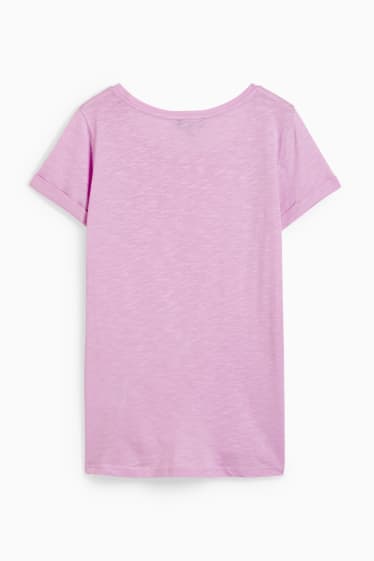 Femei - Tricou basic - violet deschis