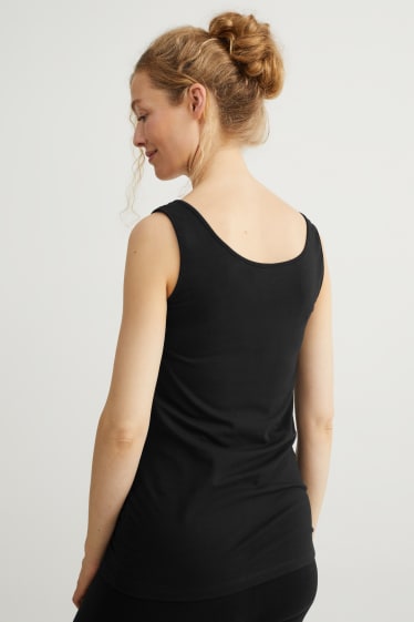 Damen - Multipack 2er - Umstandstop - schwarz