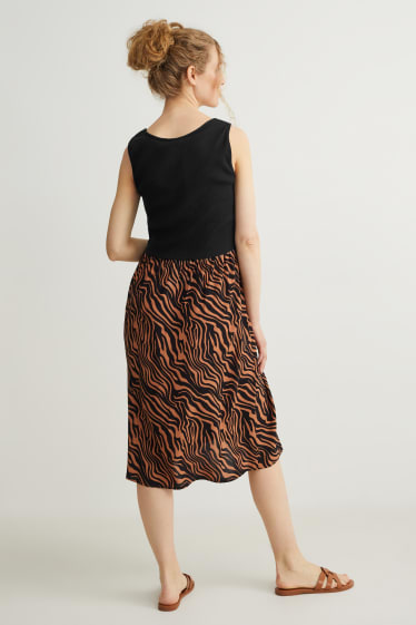 Femei - Rochie pentru alăptare - aspect 2 în 1 - negru