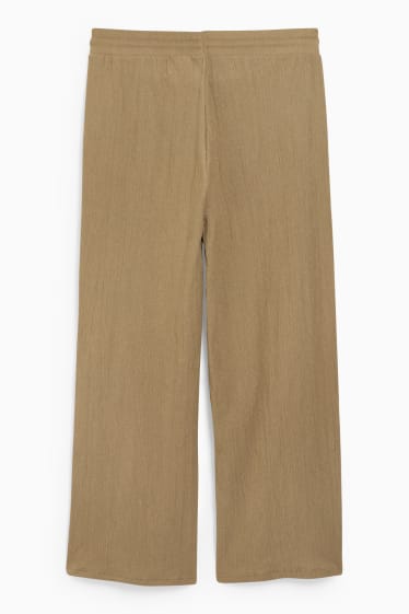 Damen - CLOCKHOUSE - Jersey-Hose - High Waist - Palazzo - grün