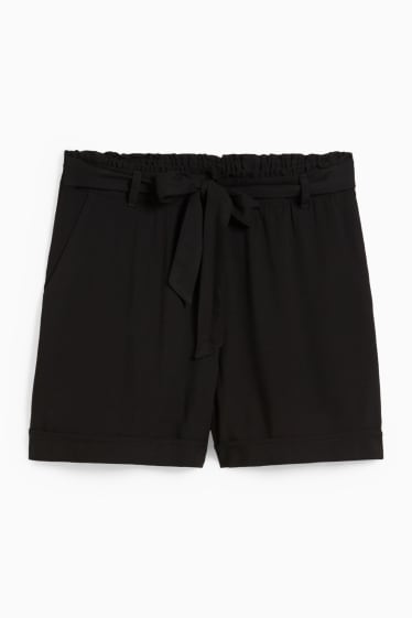 Femmes - Short - high waist - noir