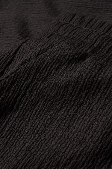 Women - CLOCKHOUSE - jersey trousers - palazzo - black