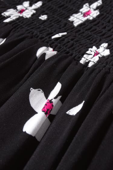 Femmes - CLOCKHOUSE - mini-jupe - à fleurs - noir
