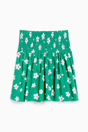 Women - CLOCKHOUSE - miniskirt - floral - green