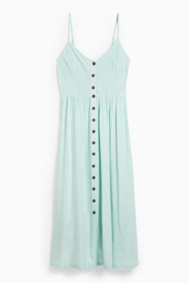 Femmes - Robe fit & flare - à motif - vert menthe