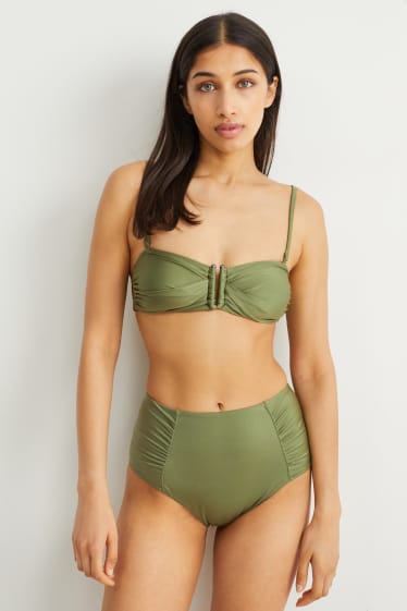 Kobiety - Góra od bikini - bandeau - wyściełana - LYCRA® XTRA LIFE™ - zielony