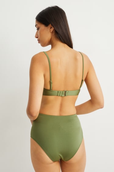 Mujer - Top de bikini - bandeau - con relleno - LYCRA® XTRA LIFE™ - verde