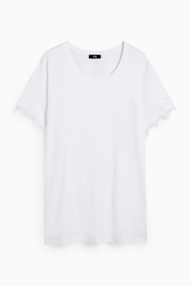 Damen - T-Shirt - weiß