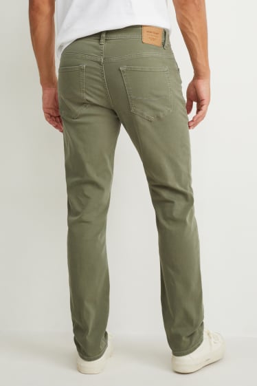 Bărbați - Slim jeans - Flex - COOLMAX® - denim-verde