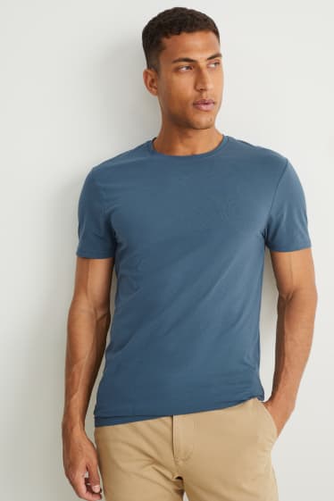 Hommes - T-shirt - Flex - bleu foncé