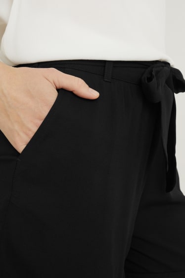 Femmes - Short - high waist - noir