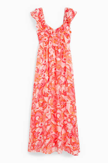 Women - Empire dress - floral - pink