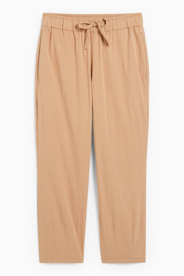 Donna - Pantaloni - vita alta - boyfriend - beige