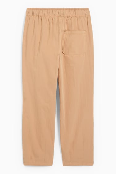 Damen - Stoffhose - High Waist - Boyfriend - beige