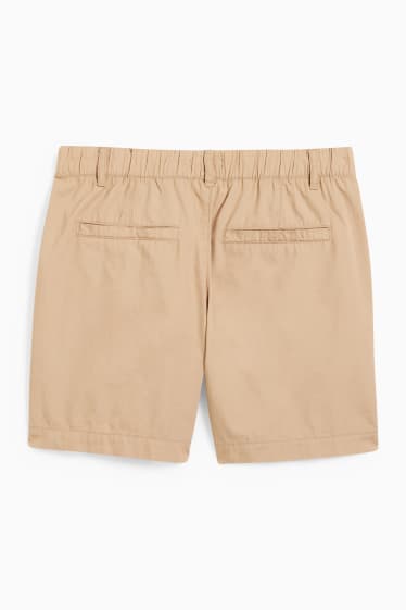 Dona - Pantalons curts - high waist - beix