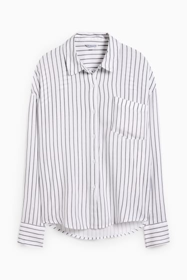 Donna - CLOCKHOUSE - blusa - a righe - bianco