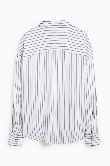 Donna - CLOCKHOUSE - blusa - a righe - bianco