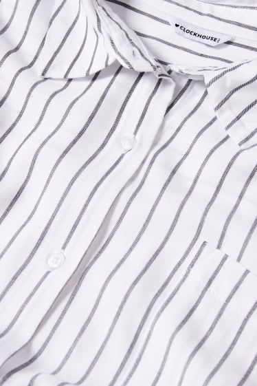Donna - CLOCKHOUSE - blusa - a righe - bianco