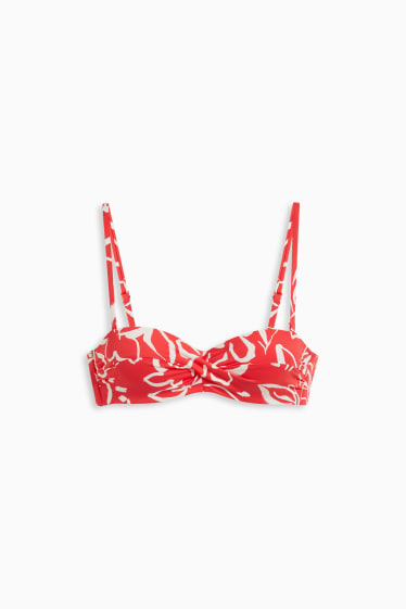 Donna - Reggiseno bikini con ferretti - imbottito - LYCRA® XTRA LIFE™ - rosso