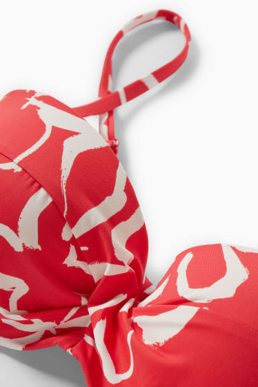 Dames - Bikinitopje met beugels - voorgevormd - LYCRA® XTRA LIFE™ - rood