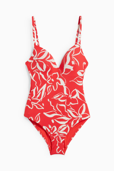 Donna - Costume da bagno - imbotto - LYCRA ® XTRA LIFE™ - rosso