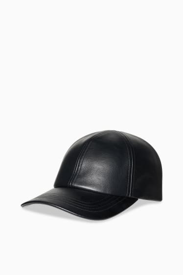 Donna - CLOCKHOUSE - cappellino - similpelle - nero