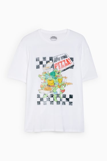 Herren - T-Shirt - Teenage Mutant Ninja Turtles - weiss