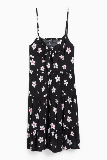 Femmes - CLOCKHOUSE - robe fit & flare - à fleurs - noir