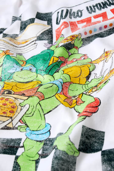 Herren - T-Shirt - Teenage Mutant Ninja Turtles - weiss