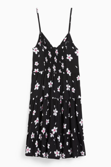 Femei - CLOCKHOUSE - rochie fit & flare - cu flori - negru