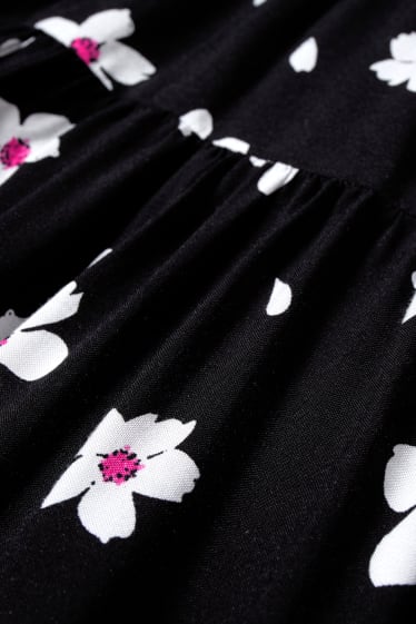 Donna - CLOCKHOUSE - vestito fit & flare - a fiori - nero