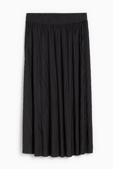 Dámské - Plisovaná sukně - černá