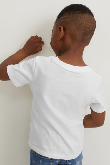 Copii - Multipack 3 buc. - tricou cu mânecă scurtă - alb