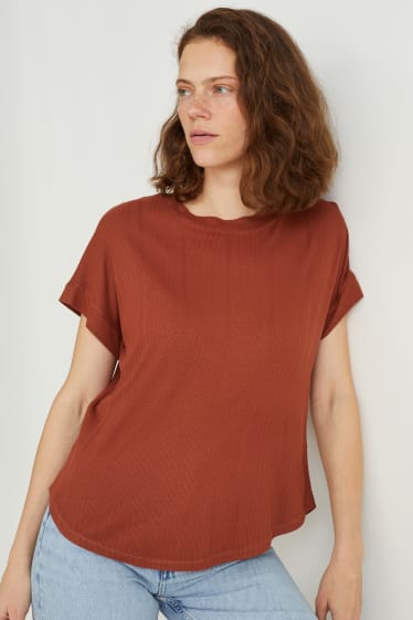 Femmes - T-shirt - marron