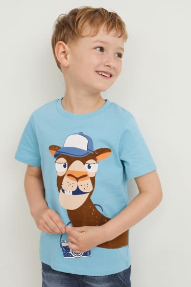 Kinder Jungen - Multipack 2er - Kurzarmshirt - blau