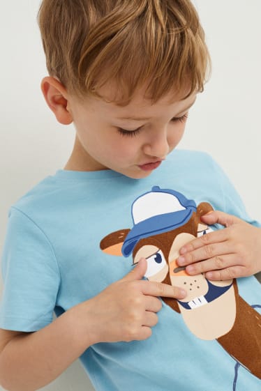 Kinder Jungen - Multipack 2er - Kurzarmshirt - blau