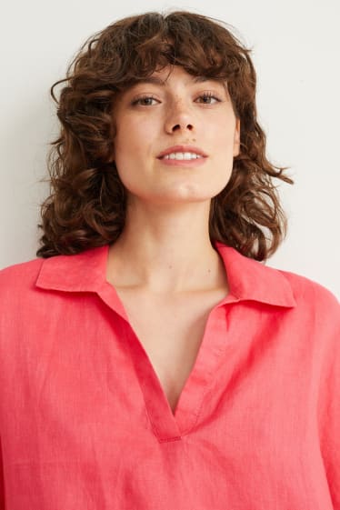 Dona - Brusa de lli - rosa