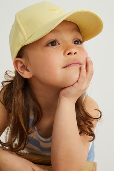 Kinder Mädchen - Baseballcap - gelb
