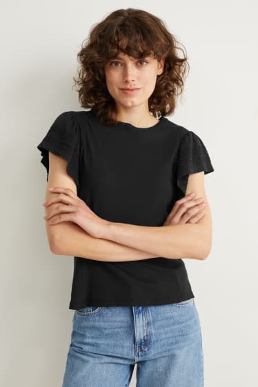 Damen - T-Shirt - schwarz